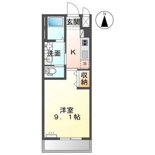 ロココ【206号室】の間取り