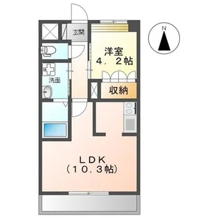 フェリーチェ【103号室】の間取り