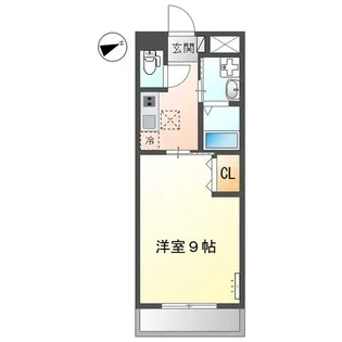 サンパレス東山崎【105号室】の間取り