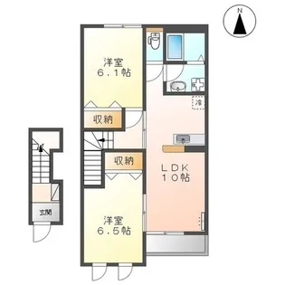 クルール【205号室】の間取り