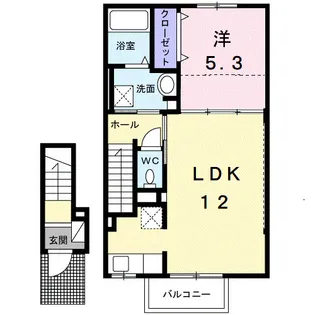 ウェルリッチ 丸亀【204号室】の間取り