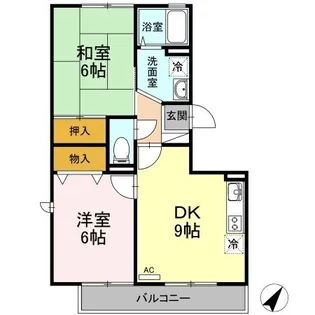 サンピア K【307号室】の間取り