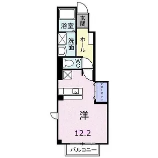 1Rの間取り画像