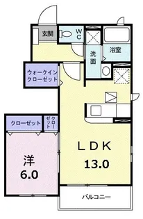 サンルート堂山A【101号室】の間取り