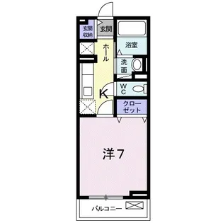 ハッピー・レモンA【104号室】の間取り