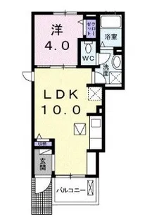 セレナーデA【101号室】の間取り