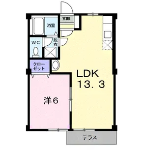 トラッド木太【101号室】の間取り