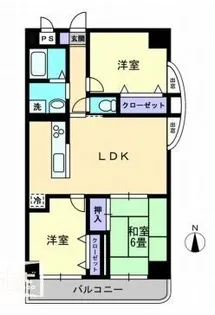 レイクウエスト【501号室】の間取り