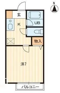 セレーノ福岡町【102号室】の間取り