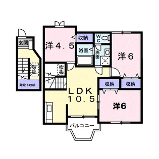 メゾニティ 川西B【202号室】の間取り