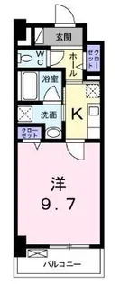 クラール花ノ宮【402号室】の間取り