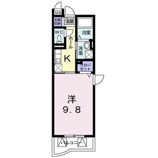 1Kの間取り画像