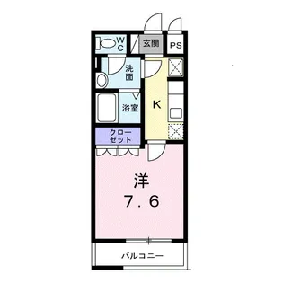 1Kの間取り画像