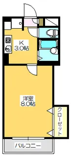 グランドジョラス【303号室】の間取り