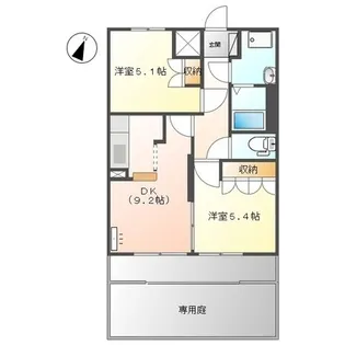 ボヌール【105号室】の間取り