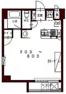コリドールベイ【503号室】の間取り
