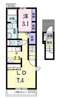 めぞん春日Ⅱ【201号室】の間取り