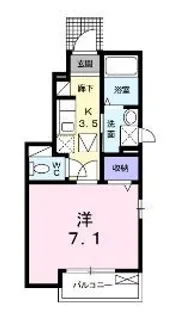マイ ディアⅡ【101号室】の間取り