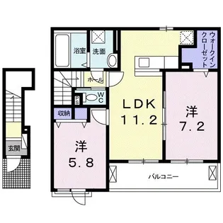 アルデーアⅡ【0203号室】の間取り
