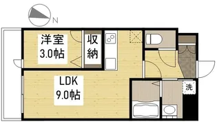 月光福山三吉町【0305号室】の間取り