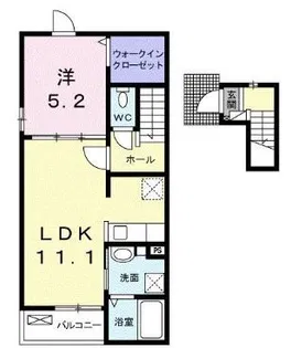 月ノ浜【0203号室】の間取り