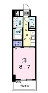 グリシナ【0602号室】の間取り