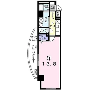エスパシオ南蔵王【0404号室】の間取り
