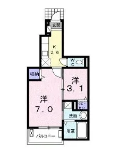ラ ルーチェ A【0102号室】の間取り