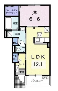 ネスル【0102号室】の間取り