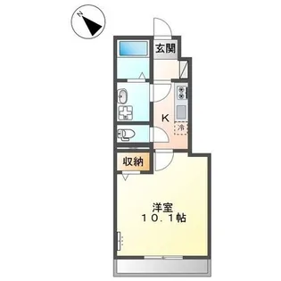 ルフレ【105号室】の間取り