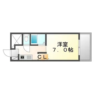 メゾン石原【210号室】の間取り