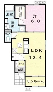 オリオン草深B【0104号室】の間取り