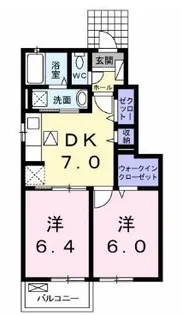 ラフレシールD【0102号室】の間取り