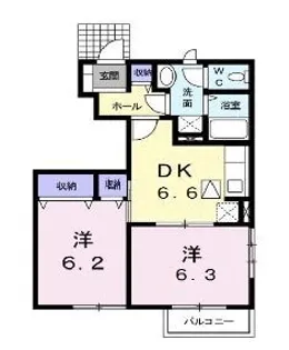 リヴィエールB【0101号室】の間取り