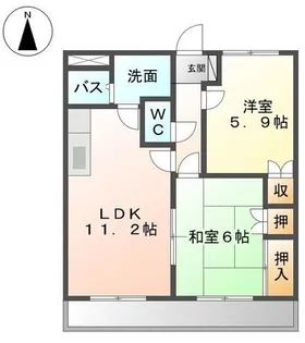 コンフォールパレス【0101号室】の間取り