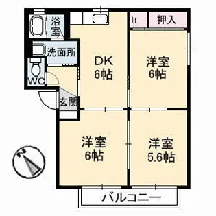 バリュージュ川口【0202号室】の間取り