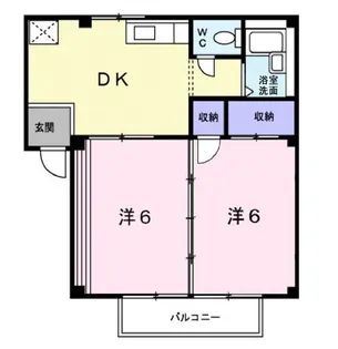 シティハイツラピス【0102号室】の間取り