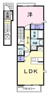 ウインティ【0201号室】の間取り