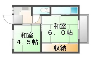 ビレッジハウス瀬戸1号棟【0202号室】の間取り