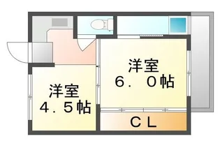 ビレッジハウス大門1号棟【0301号室】の間取り