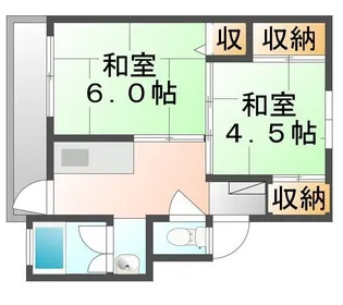 ビレッジハウス神辺第二2号棟【0501号室】の間取り