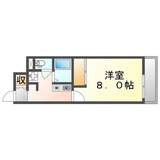 レオネクストコンフォート草戸【0102号室】の間取り