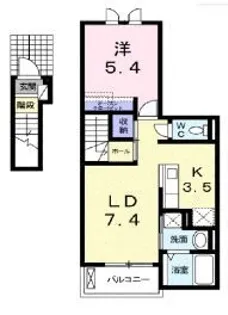 シーサイドビレッジB【0202号室】の間取り