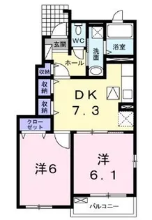 ハウス アイB【0101号室】の間取り