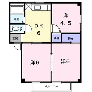 ゆあハイツSECOND【0202号室】の間取り