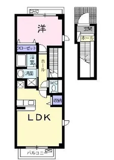 メゾン エスポアールA【0201号室】の間取り