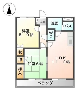 コンフォール パレス【0302号室】の間取り