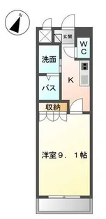 ブリエ【0201号室】の間取り