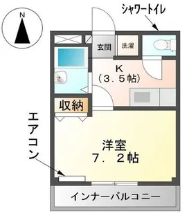 ベルグランデ21【101号室】の間取り