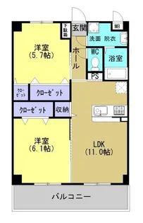 ポルポラ【302号室】の間取り